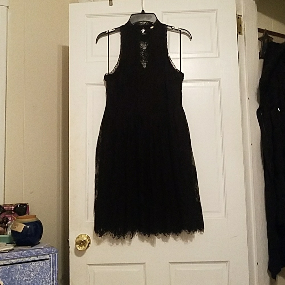 Free people black lace dress